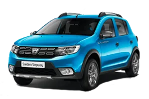 Dacia Sandero Stepway Bleu en location chez BledyGo