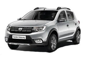 Dacia Sandero Stepway grise en location chez BledyGo