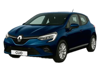 Renault Clio bleue en location chez BledyGo